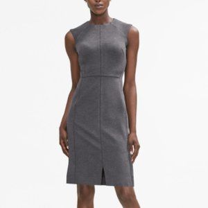 MM Lafleur Katie dress in Fine Rib -Carbon